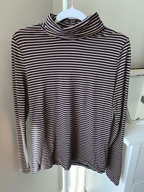J. Crew Tissue Turtleneck Long-Sleeve Top - 100% Cotton